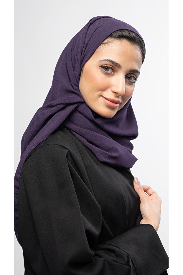 Plain purple veil