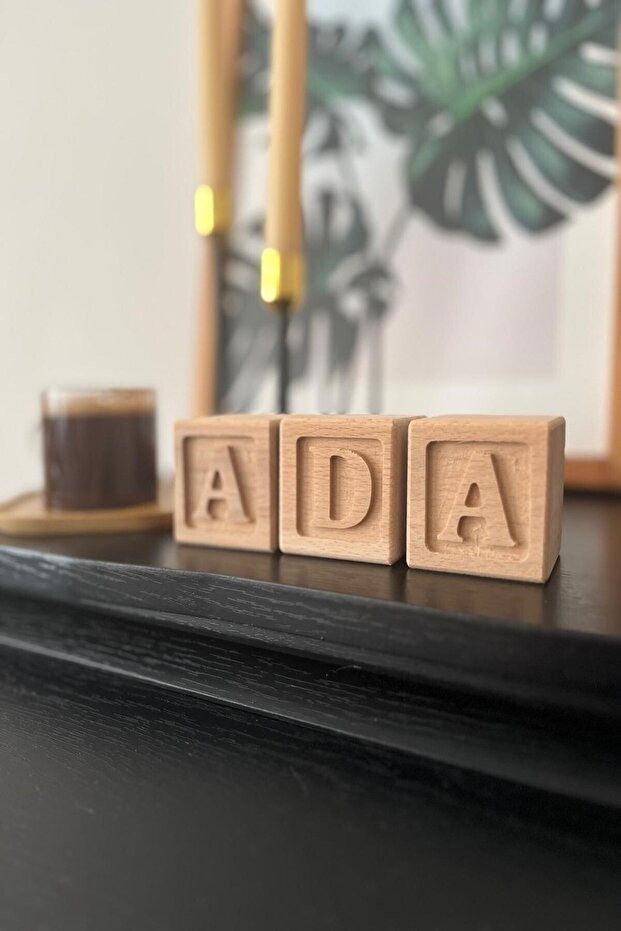 Ahşap Harf Küpleri - 2