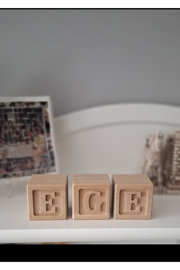 Ahşap Harf Küpleri - 3