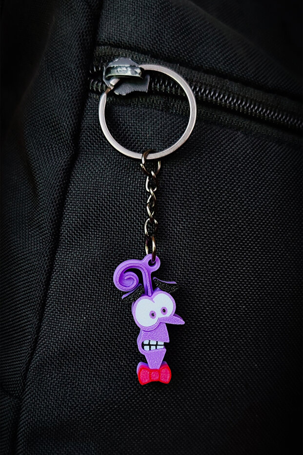 سلسلة مفاتيح رعب ذات وجه عكسي (داخل الخارج). - 3