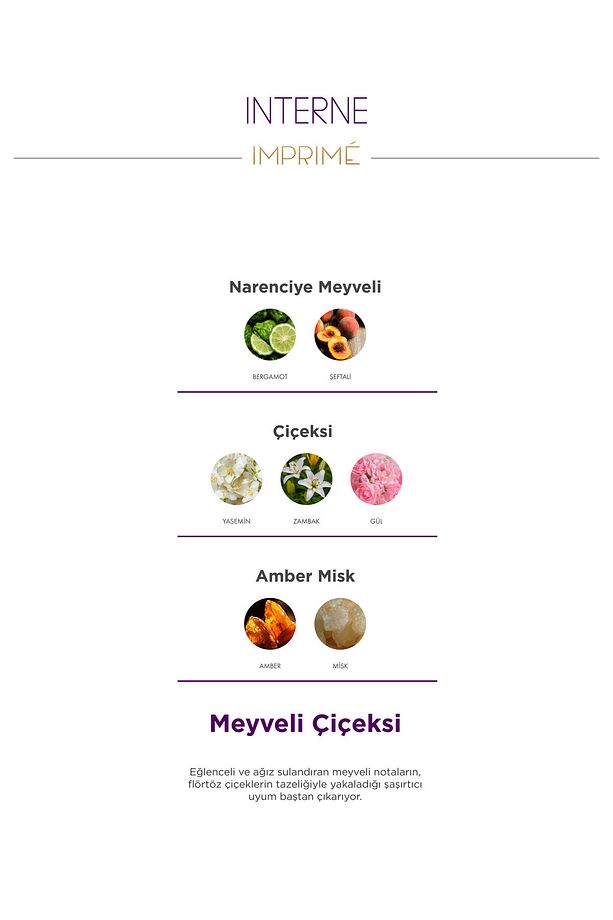 Interne EDP 50 ML & Seyahat Boy 15 ml Kadın Parfüm Seti I Meyveli Ve Çiçeksi I Bergamot, Şeftali - 6