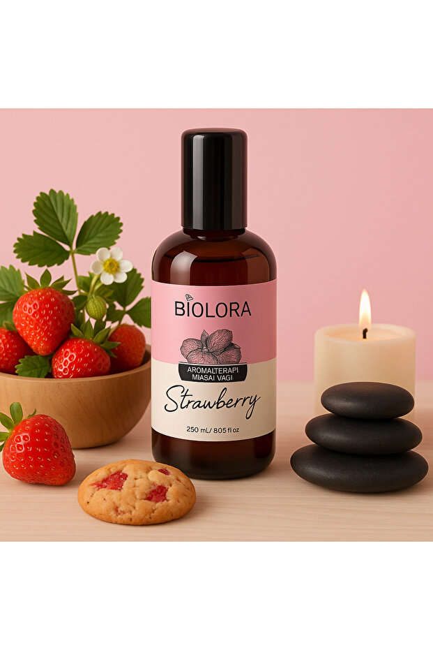 Çilek Quality Aromaterapi Vücut Masaj & Spa Yağı 250ml. - 4
