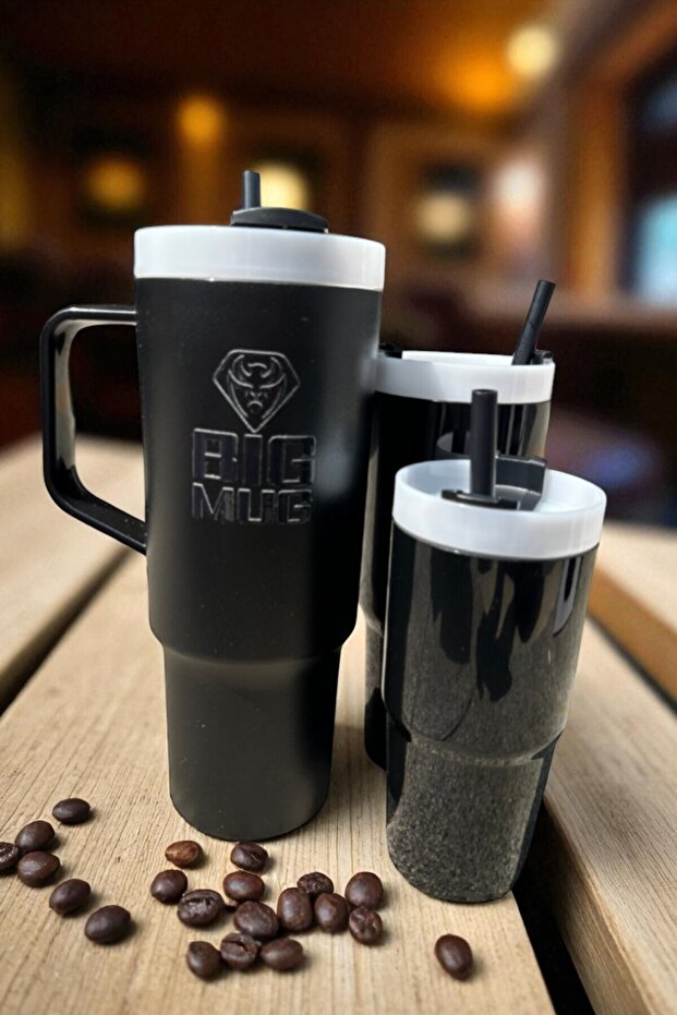 Comprox Tritan Big Family – 3'lü İç İçe Geçebilen Pipetli Bardak mug Seti - AİLE BOYU 3 LÜ MUG