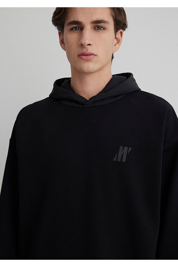 Pro Kapüşonlu Siyah Sweatshirt 0S10353-71379 - 6
