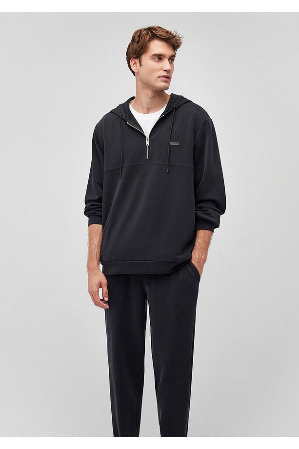 Kapüşonlu Antrasit Sweatshirt 0S10209-71379 - 1