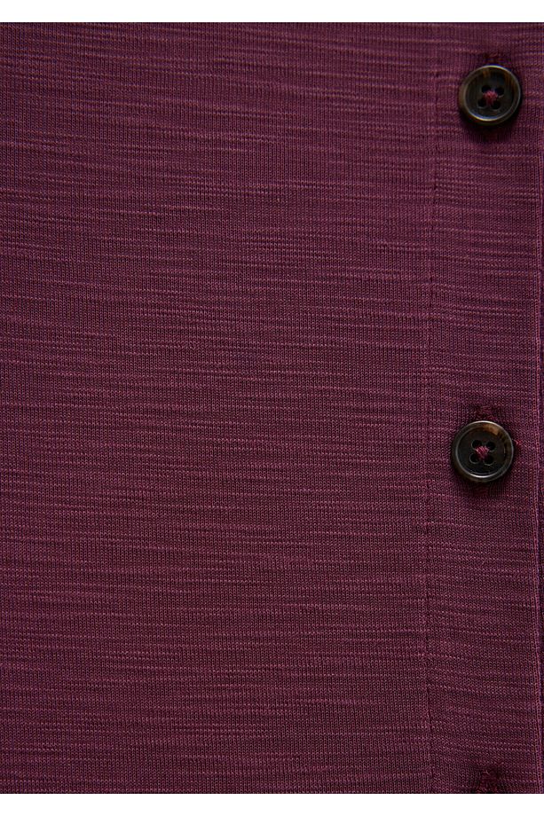 Lux Touch TENCEL TM Mor Modal Gömlek Regular Fit / Normal Kesim 168081-70664 - 8