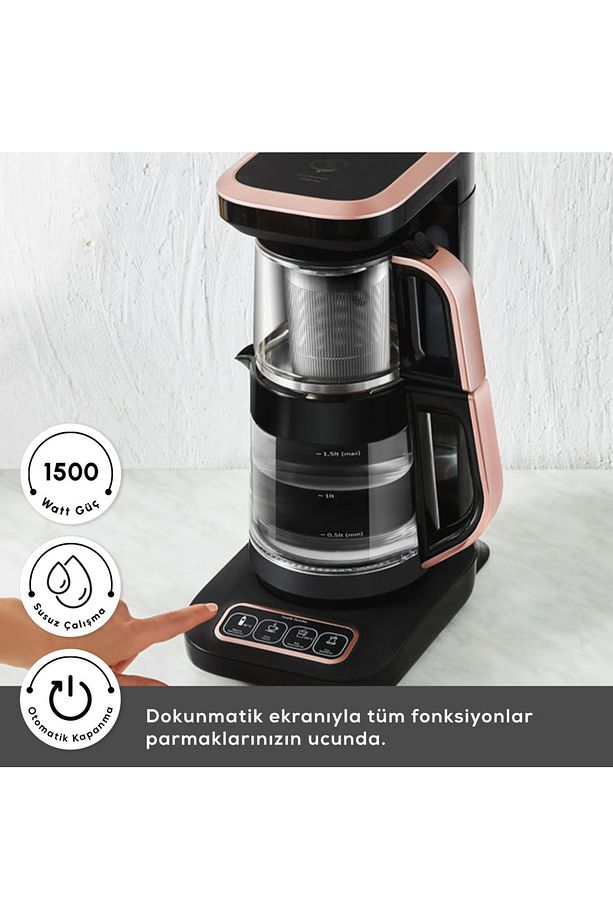 Çaysever Robotea Pro Connect 4'ü 1 Arada Wifi Android-apple Uzaktan Bağlantılı Cam Çay Makinesi - 3