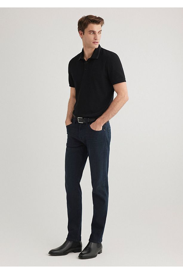Jake Black Puslu Gece Mavisi Jean Pantolon 0042227245 - 2