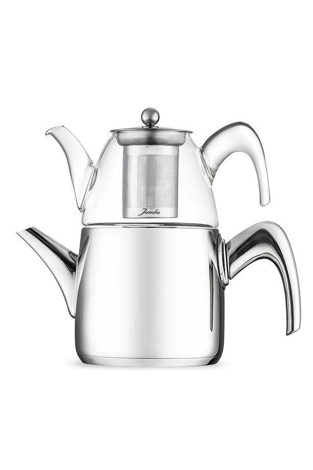 6500 Cam Demlikli Full Metal Sap Çaydanlık - 5