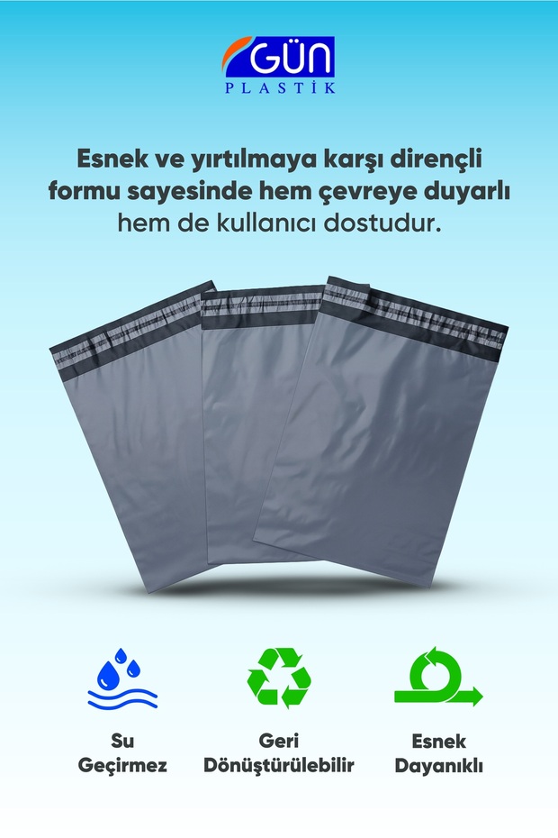 Cepsiz Kargo Poşeti 45 x 55 + 5 cm (1000 adet) - 3