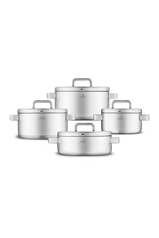 Monaco 8 Parça Çelik Tencere Seti - 8