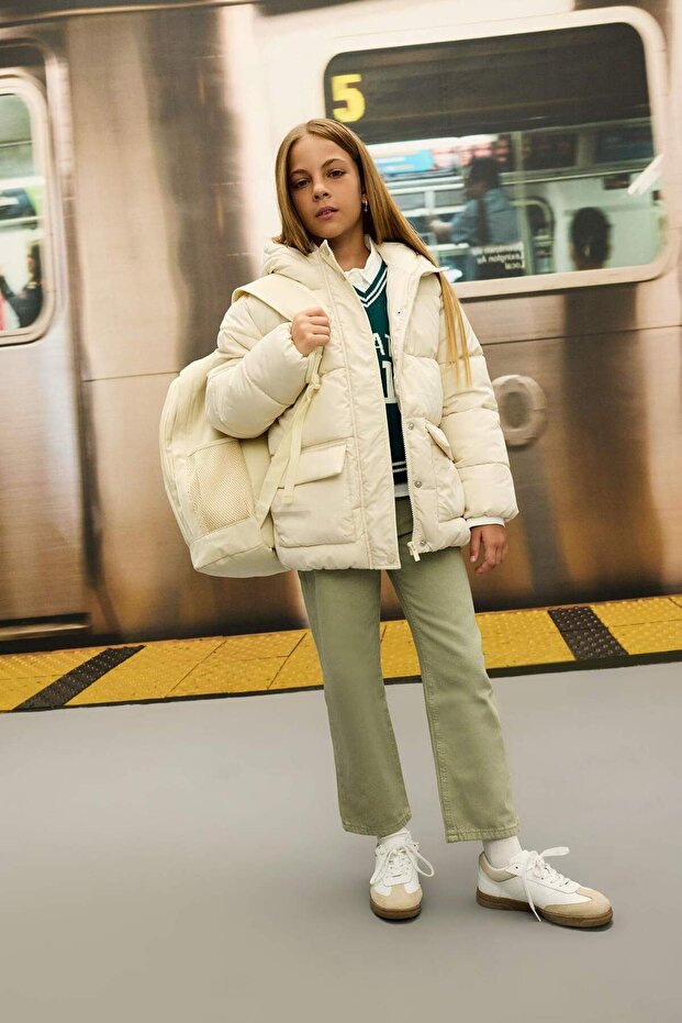 Devojčice, platnene pantalone - 1