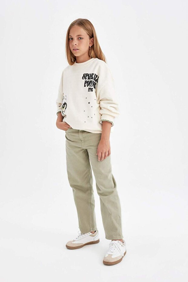 Devojčice, platnene pantalone - 6