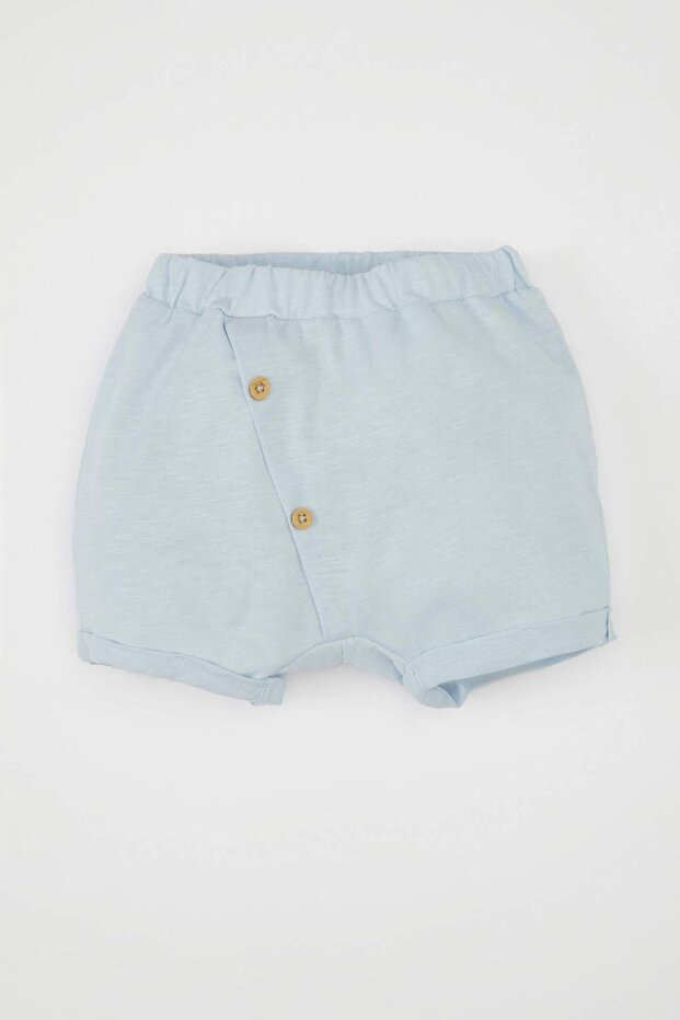 Erkek Bebek 2'li Takım Pamuk Kısa Kollu Tişört Şort D0773A524HS - 2