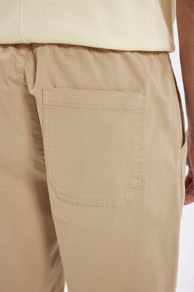 Regular Fit Gabardin Bermuda Şort D2899AX24HS - 6