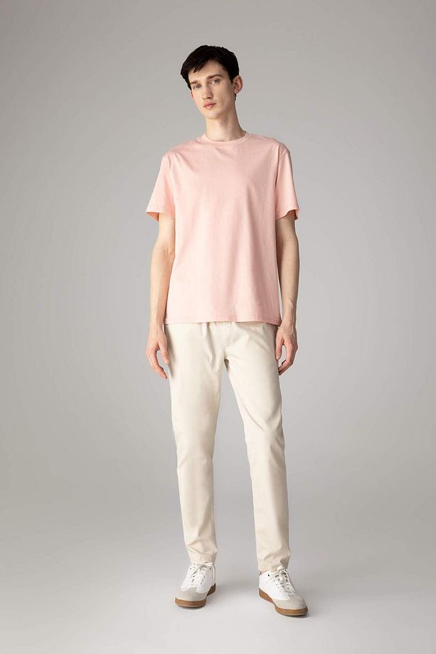 %100 Pamuk New Regular Fit Bisiklet Yaka Basic Düz Kısa Kollu Tişört V7699AZ24SP - 2