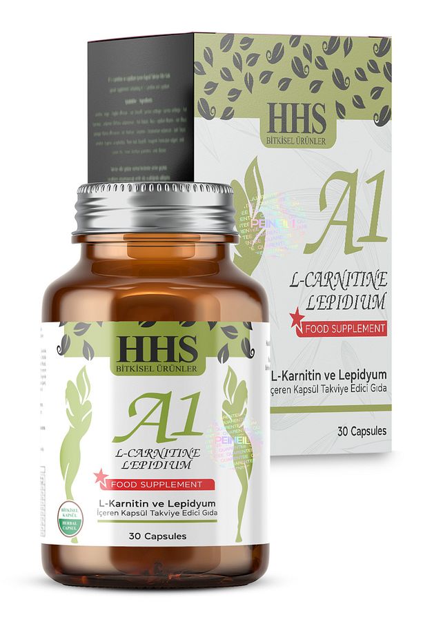 Hhs Bitkisel Ürün A1 L-carnitine Lepidium Bitkisel Diyet Kapsül 30'lu - 3
