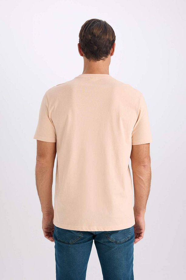 %100 Pamuk New Regular Fit Bisiklet Yaka Basic Düz Kısa Kollu Tişört V7699AZ25SP - 6