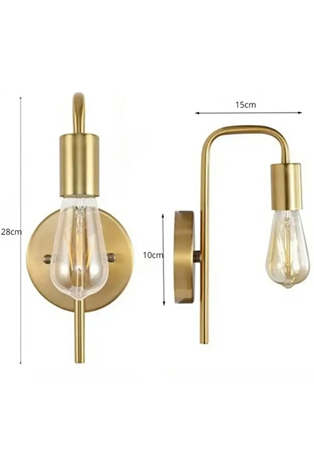 Tuana Gold Boyalı 2li Aplik - 3