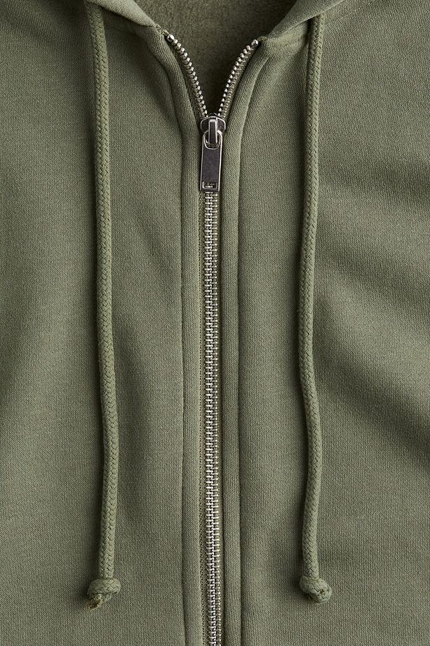 Kapüşonlu ve Fermuarlı Oversize Üst - 5