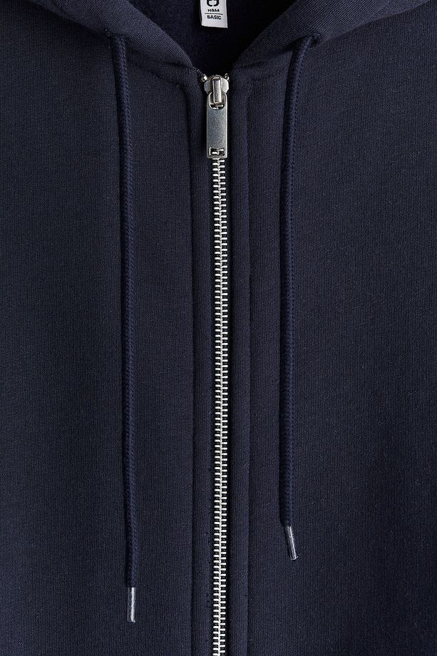Kapüşonlu ve Fermuarlı Oversize Üst - 6