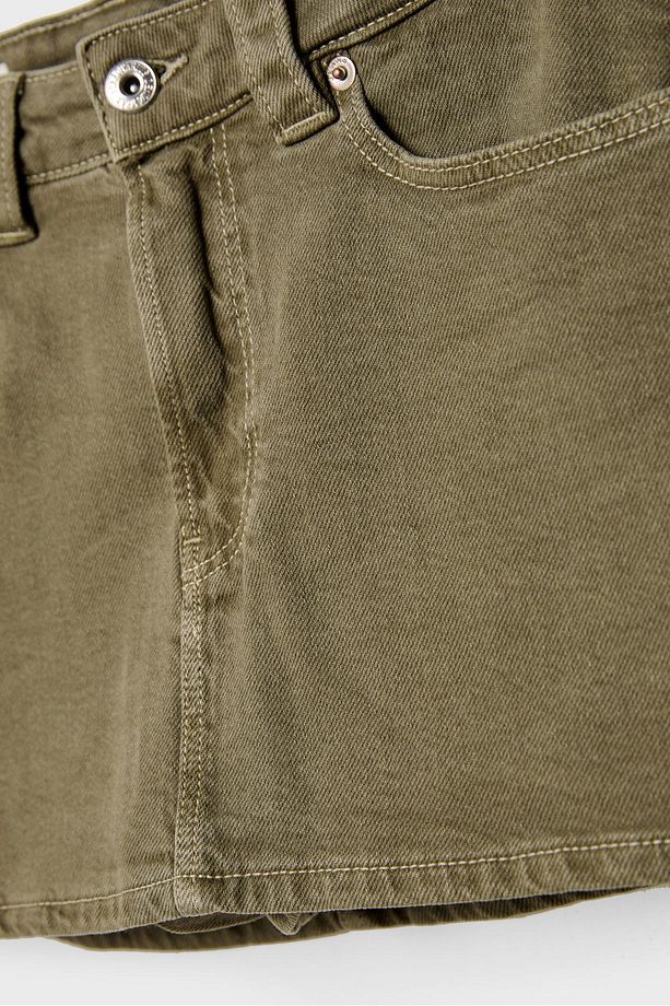 D62 Denim Şort Etek - 8
