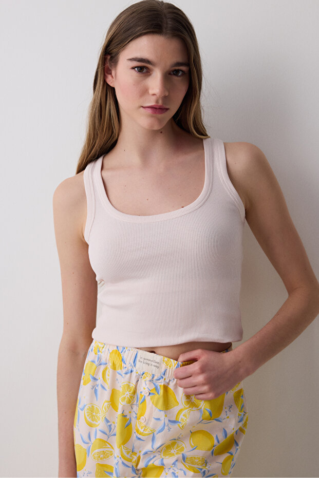 طقم بيجامة بنطلون ليمون متعدد الألوان - 2