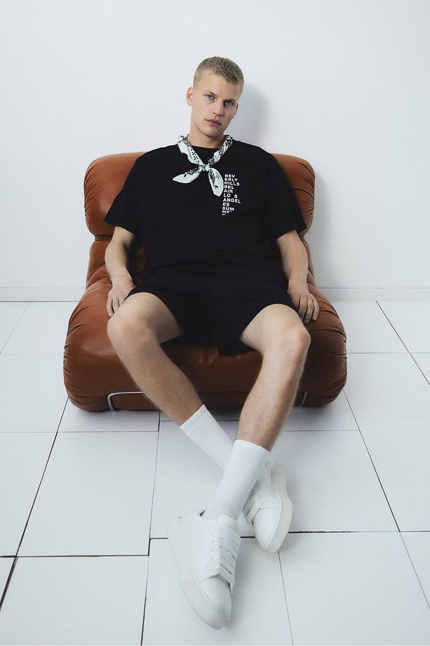 Loose Fit Baskılı Tişört - 2
