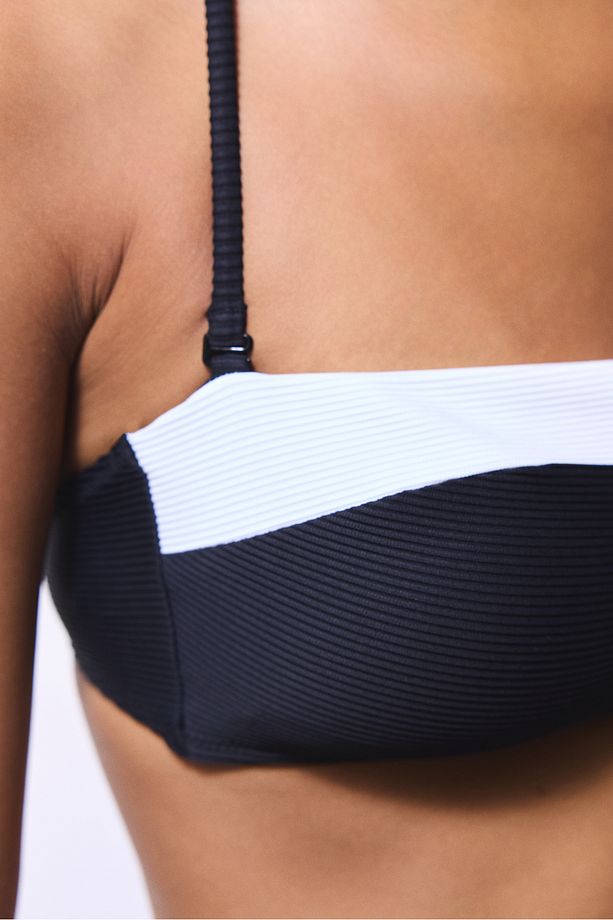 Siyah Nova Straplez Bikini Üstü - 4