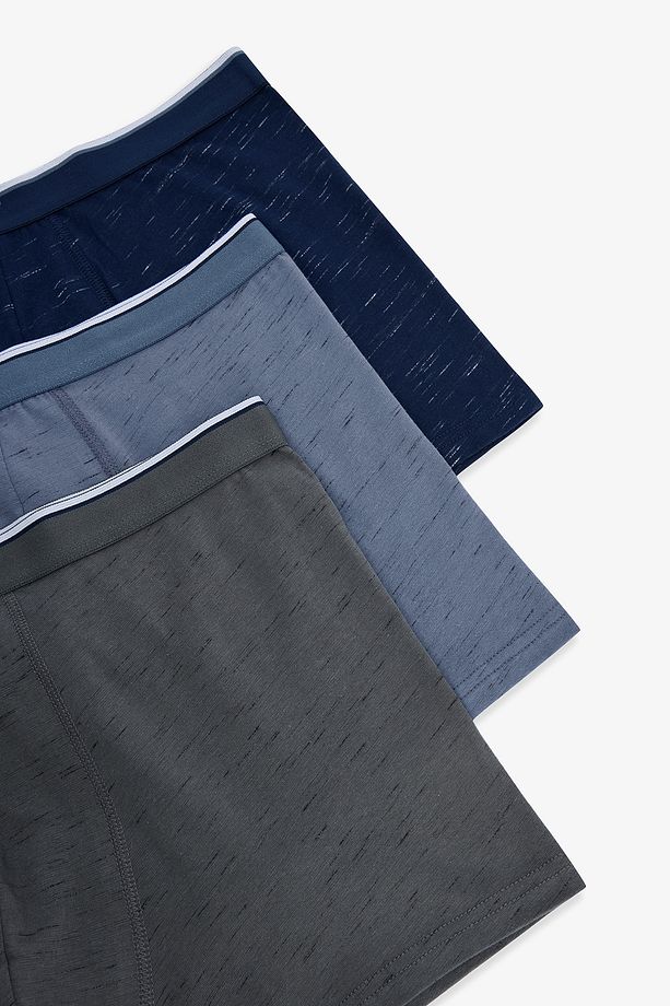 DSA Melange 3lü Çok Renkli Boxer - 5