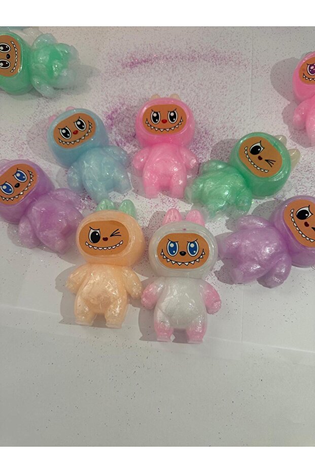 Labubu Ready Slime Ready to Handle Non-Stick Ready 1 Piece Labubu Slaym Colorful, Non-Stick, Fun Slime Game - 3