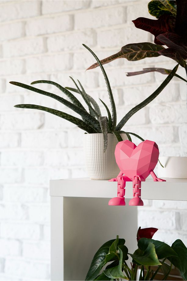 Pembe Kalp Biblo 2 Adet - 2