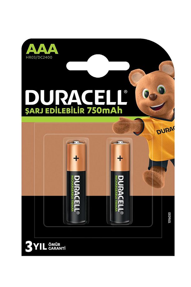 Şarj Edilebilir AAA 750 mAh Piller 4 adet - 1