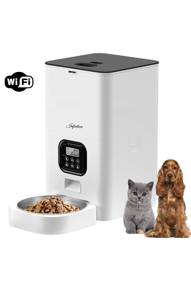 Hrănitor automat pentru câini și pisici, 4L, Wifi, programabil - 1