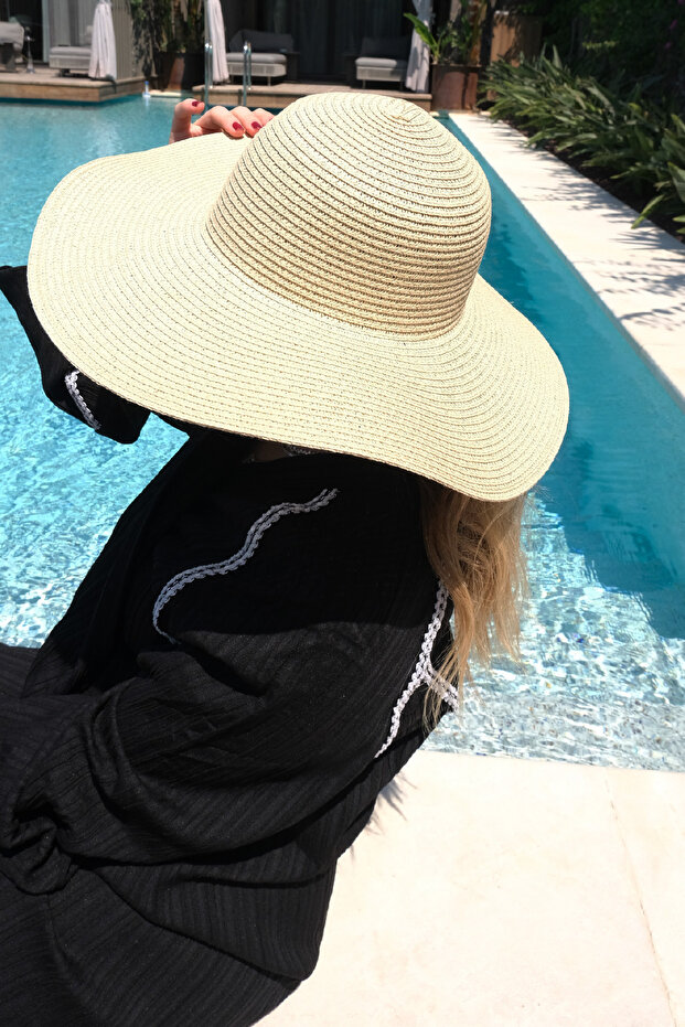 Basic Hasır Şapka Natürel - 8