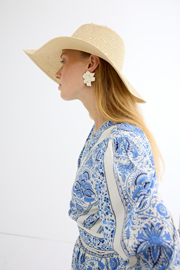 Basic Hasır Şapka Natürel - 4