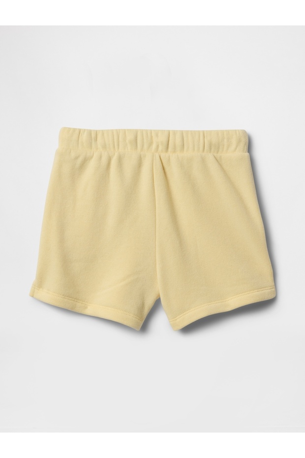 Kız Bebek Sarı Gap Logo Havlu Kumaş Pull-On Şort - 3