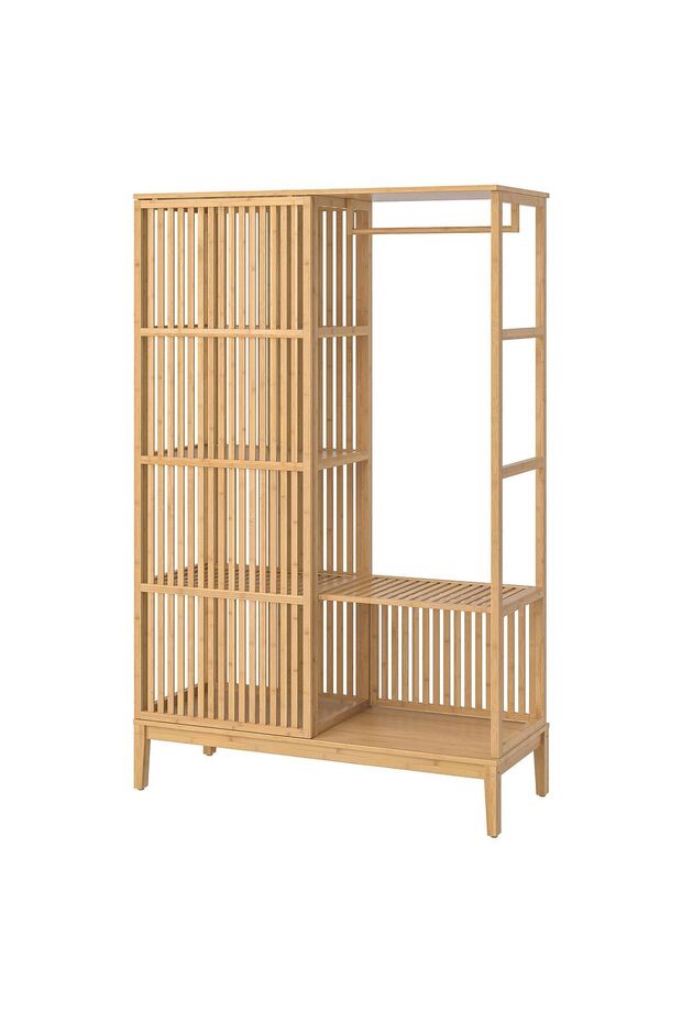 açık gardırop, bambu, 120x186 cm - 2