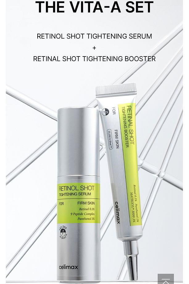 Set Retinal Shot Tightening Booster 15 ml / Retinol Shot Tightening Serum 30ml - 1