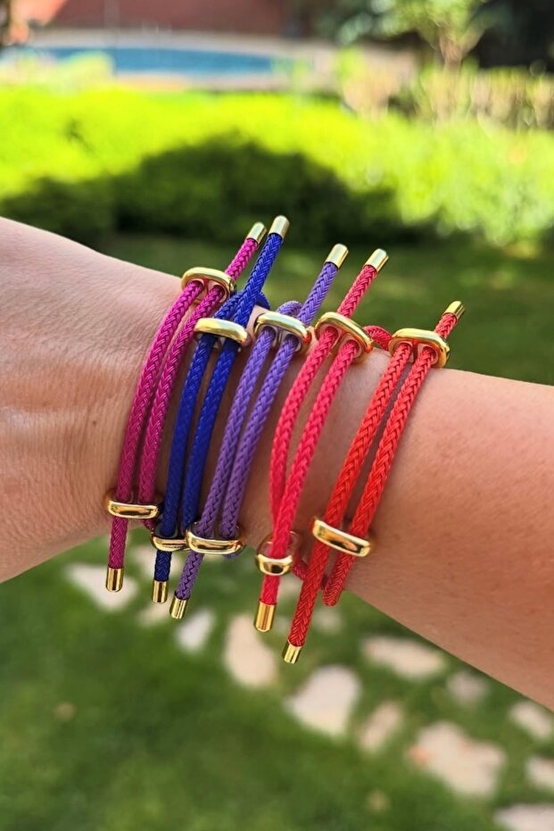 Pink Colored Rope Bracelet - 1