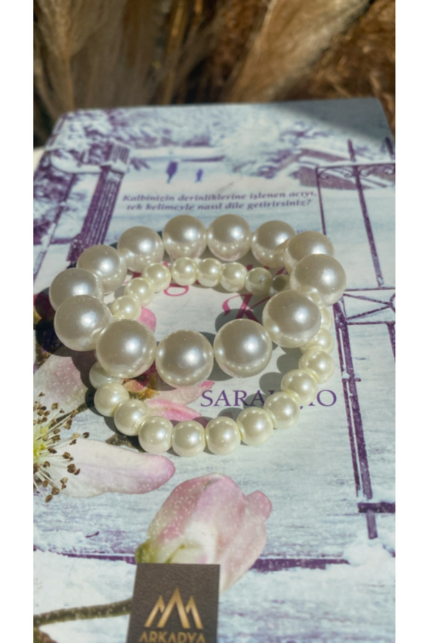 سوار اللؤلؤ 2 قطعة - 2