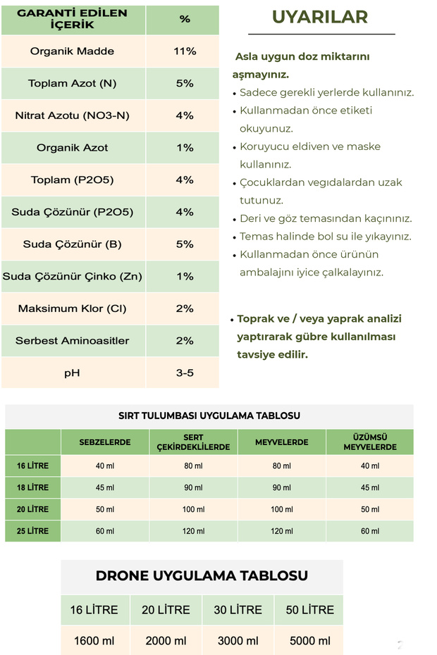 Eco Bor Organik Sıvı Gübre 500ml Sebzelerde - 3