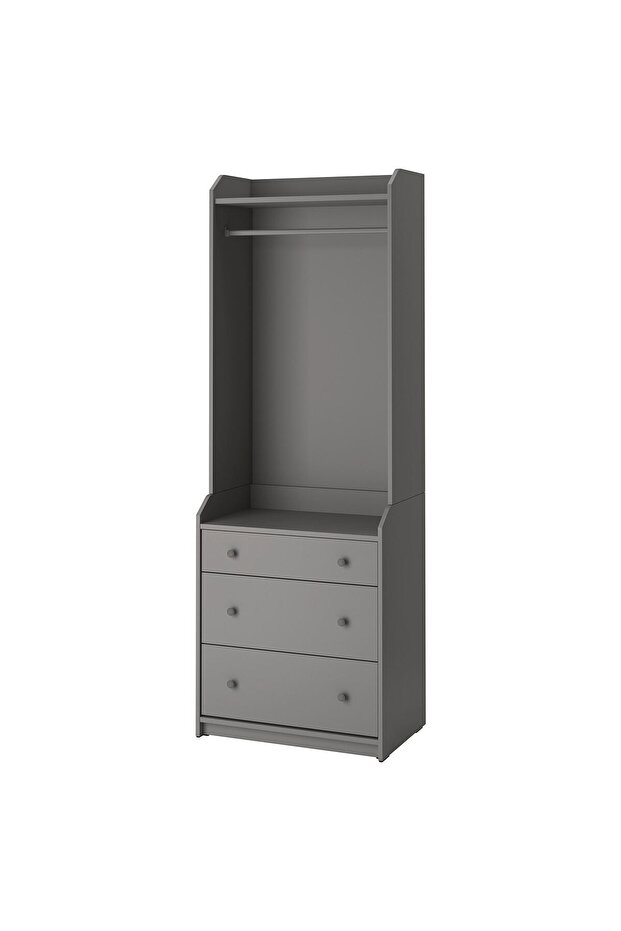 açık dolap, gri, 70x199 cm - 2