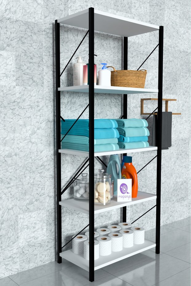 Aroyal Metal Bathroom Cabinet Bathroom Shelf Bathroom Organizer Bathroom Organizer White