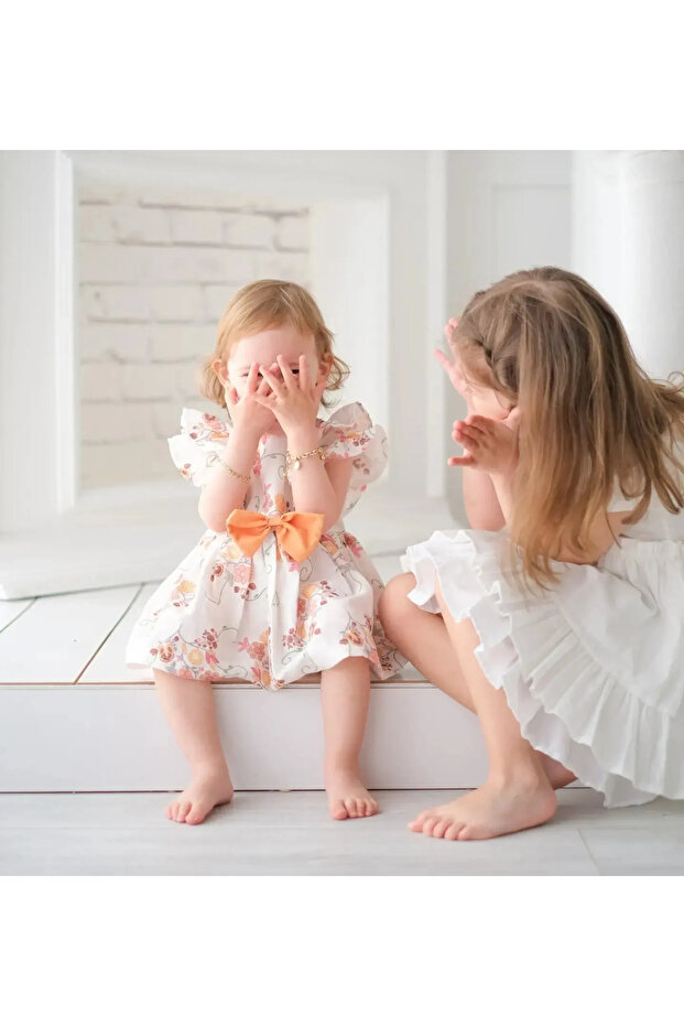 Kelly Floral Patterned Baby Girl Romper