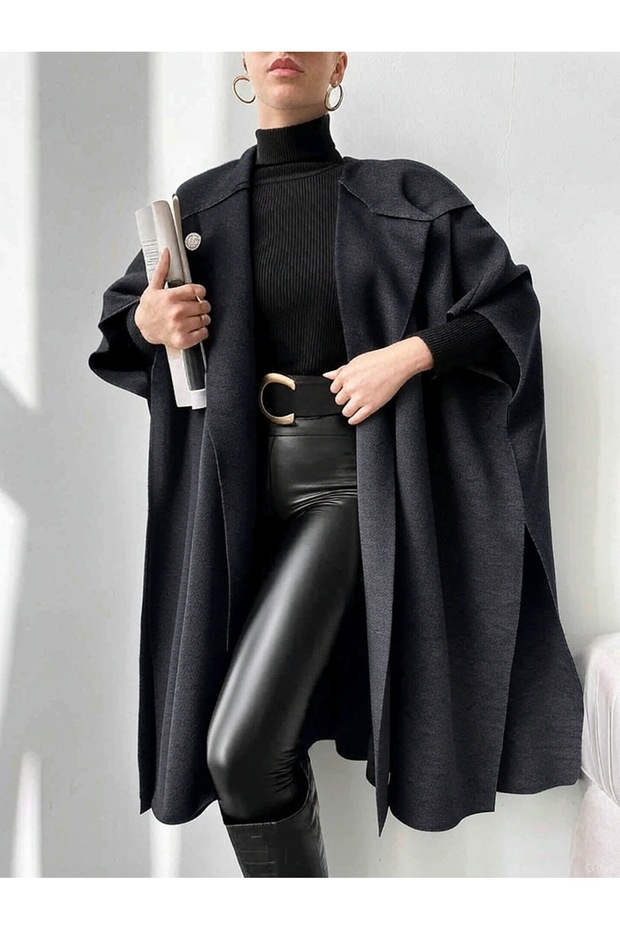 kapşonlu panço - 2