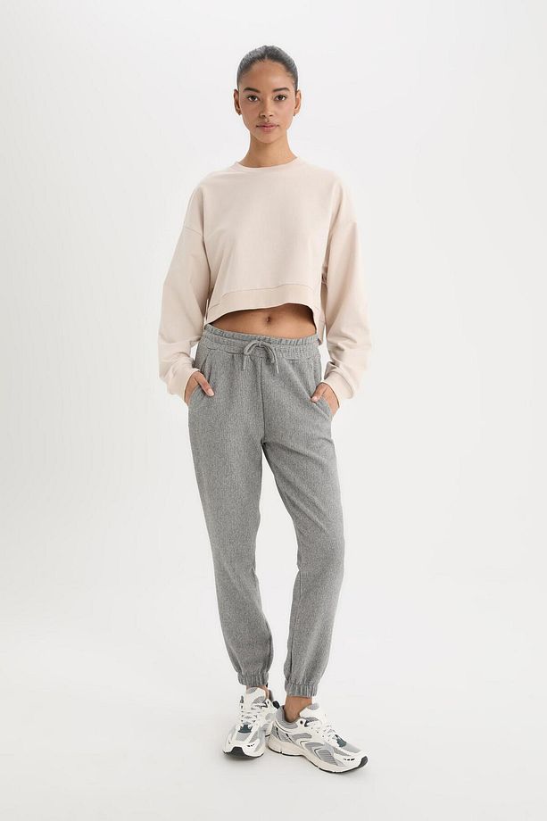 DeFactoFit Standart Fit Sporcu Jogger Eşofman Altı Beli Paçası Lastikli D1707AX24AU - 6