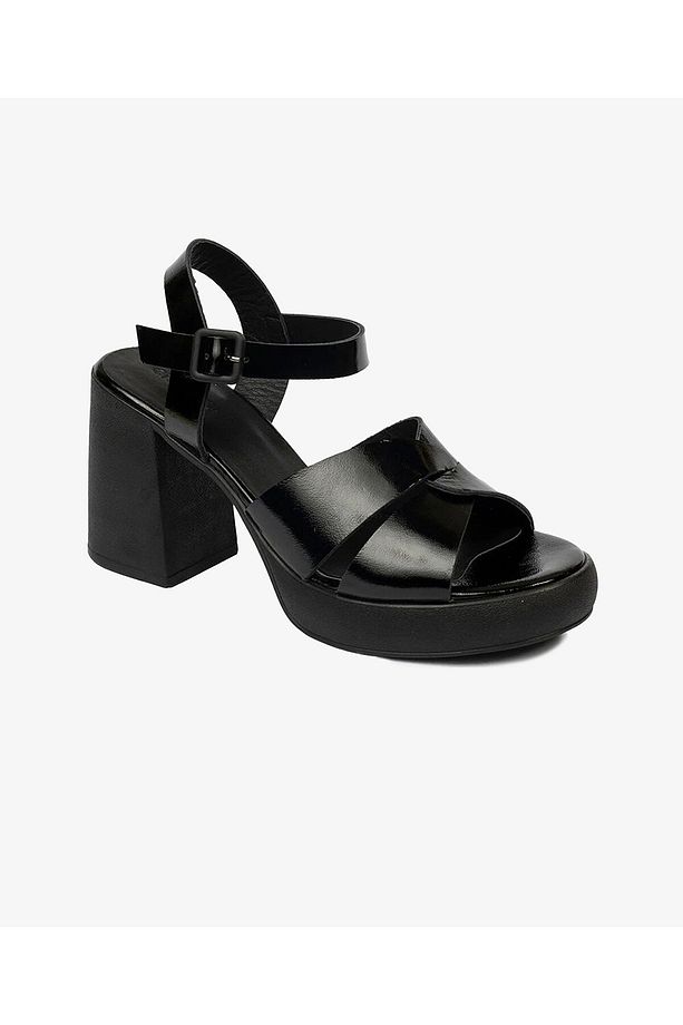 Kadın Siyah Hakiki Deri Sandalet 4Y2AS59046 - 3
