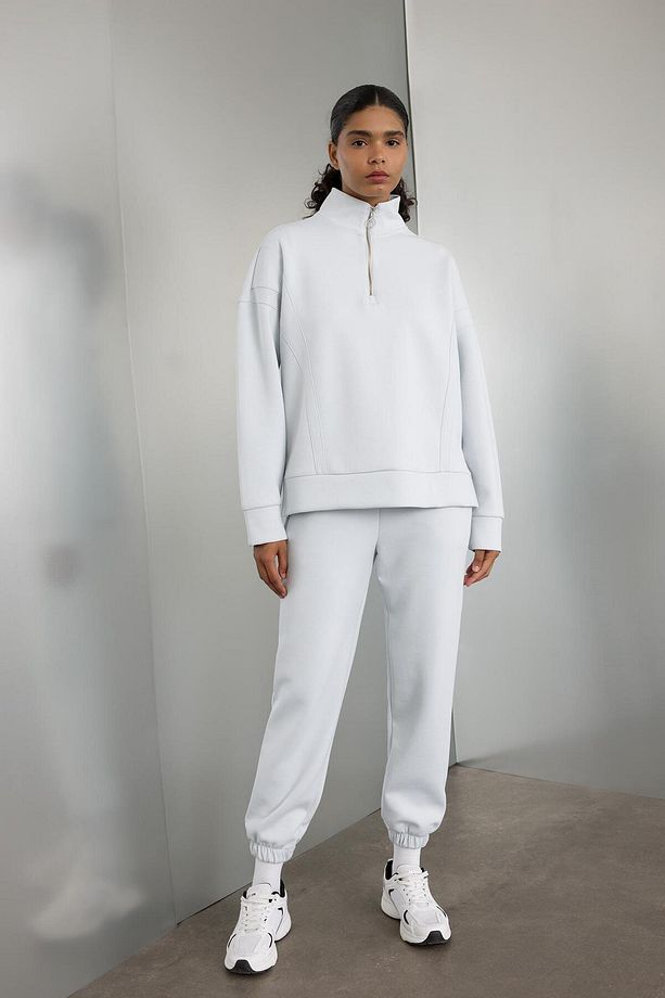DeFactoFit Standart Fit Sporcu Jogger Eşofman Altı Bilek Boy Skuba Dalgıç C9382AX24AU - 1