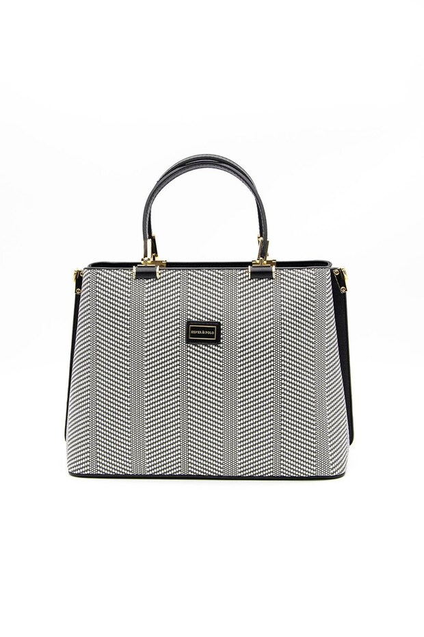 Black and White - Black Sp924 Women's Handbag